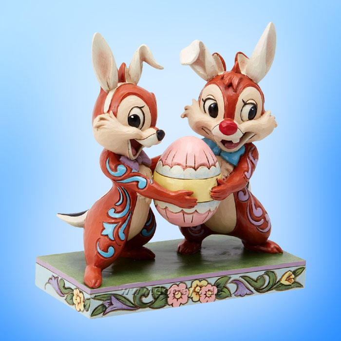 Disney Traditions / Jim Shore Figur - Chip & Chap als Osterhasen "Mischievous Bunnies" 6014318