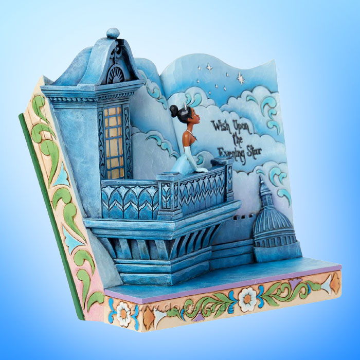 Disney Traditions Figur - Küss den Frosch Märchenbuch (Wish Upon the Evening Star) von Jim Shore 6015015