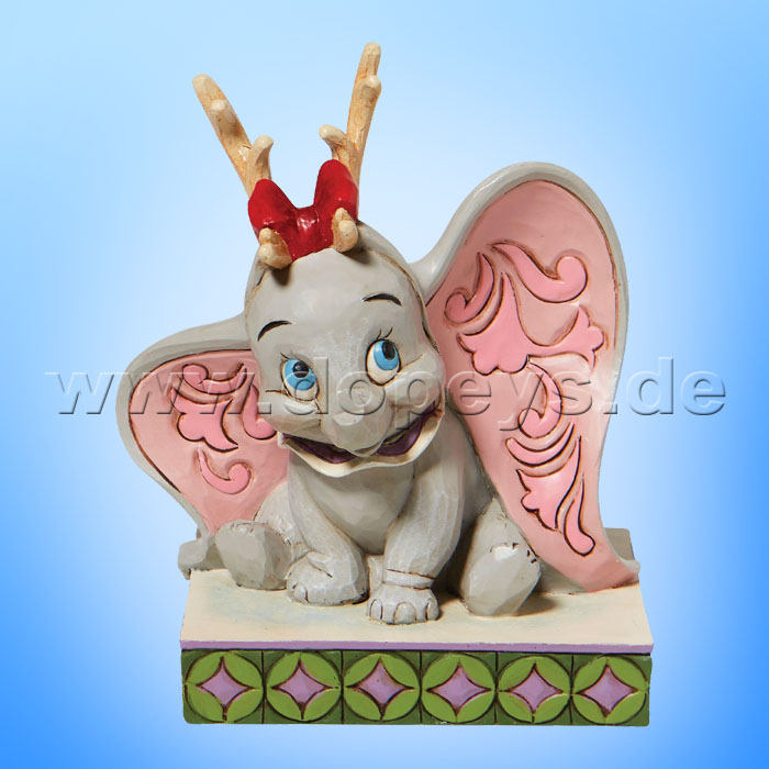 Disney Traditions - Santa's Cheerful Helper (Christmas Dumbo as Reindeer) figurine by Jim Shore 6008985