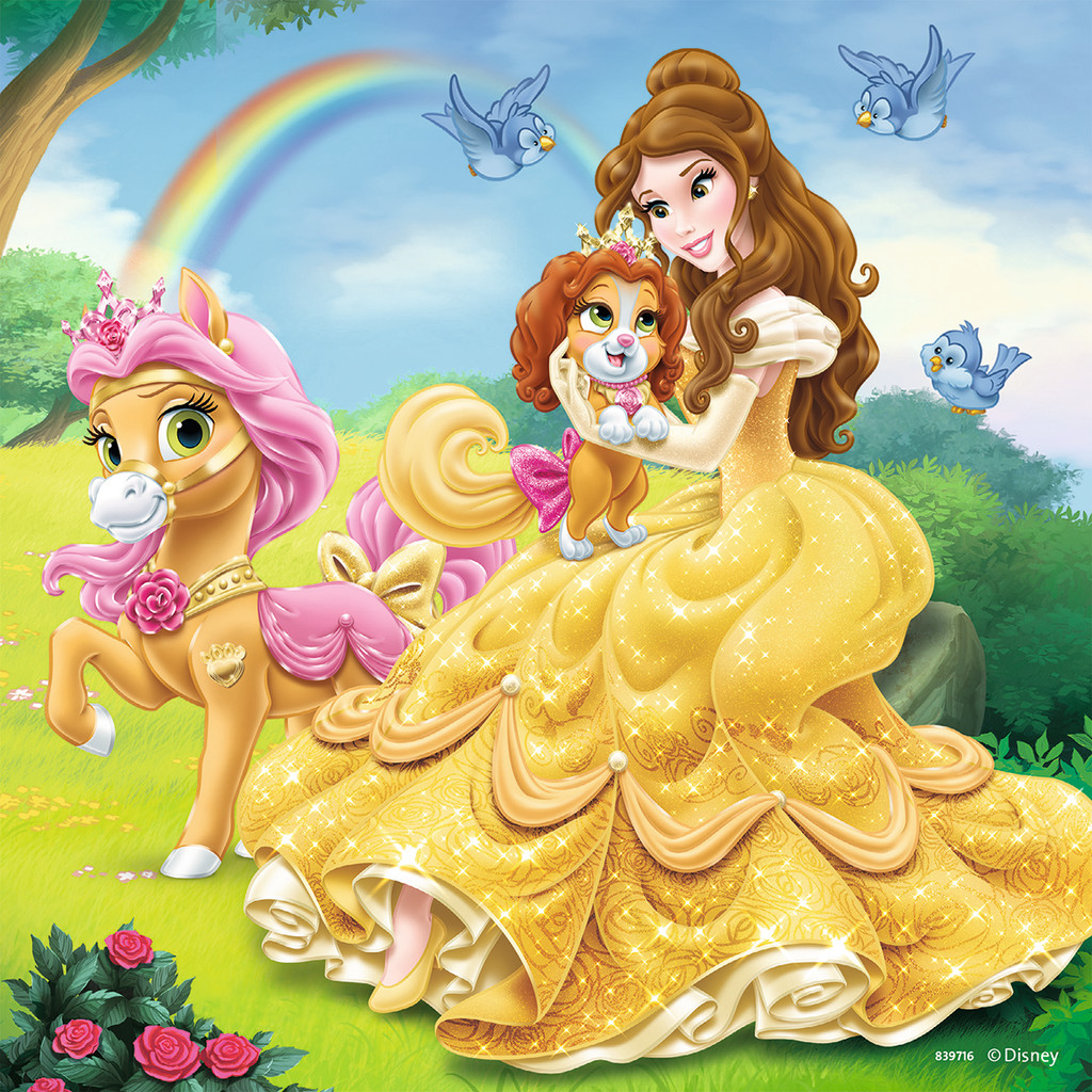 Disney Puzzles Prinzessinnen "Palace Pets - Belle, Cinderella und Rapunzel" von Ravensburger 09346
