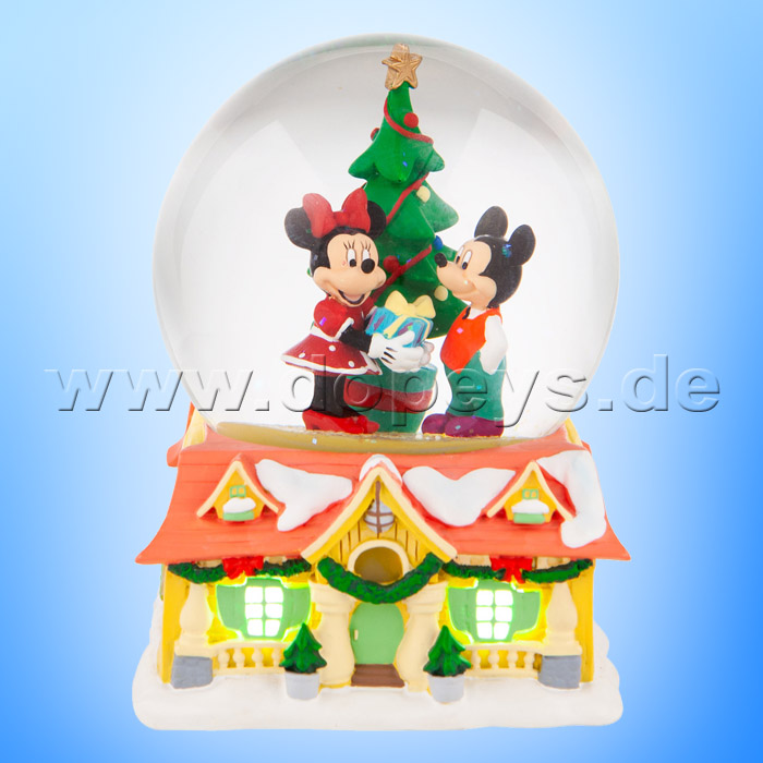Disney Christmas - Mickey & Minnie Waterball by Department 56 6007135