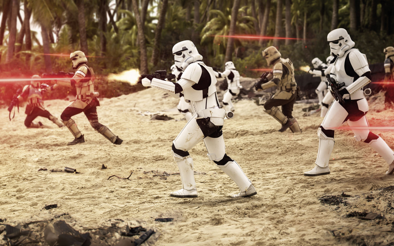 Star Wars Vlies Fototapete "Star Wars Imperial Strike" 4,00m x 2,50m