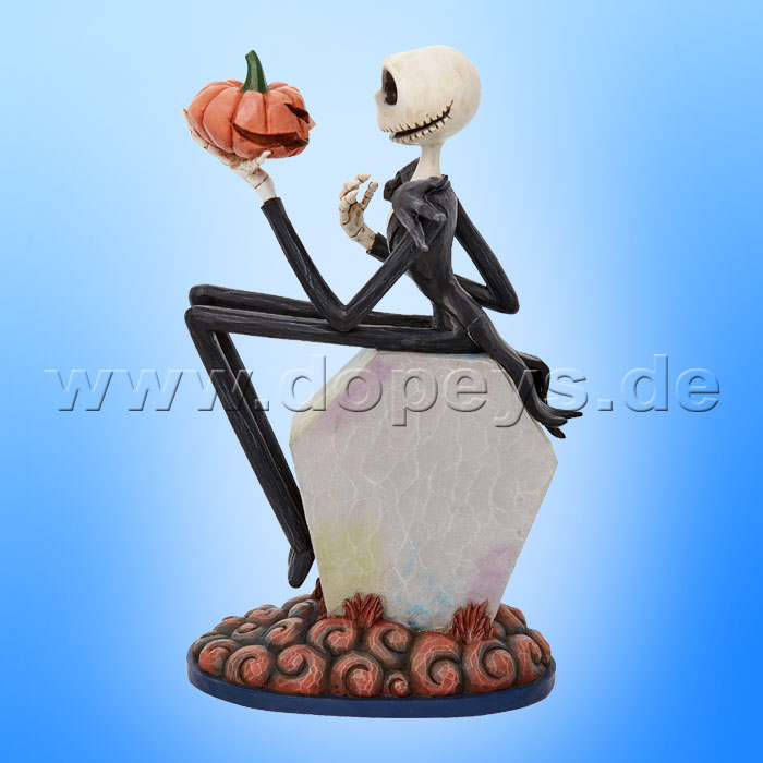 Disney Traditions - The Pumpkin King (Jack mit Kürbis auf einem Grabstein) von Jim Shore 6010866