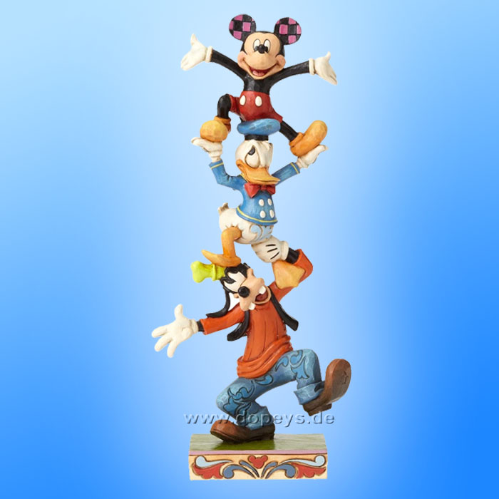 Disney Traditions / Jim Shore figurine from Enesco "Teetering Tower (Goofy, Donald and Mickey)" 4055412.