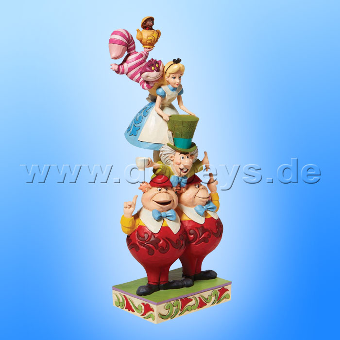 Disney Traditions - We're All Mad Here (Alice im Wunderland Stapelturm) von Jim Shore 6008997