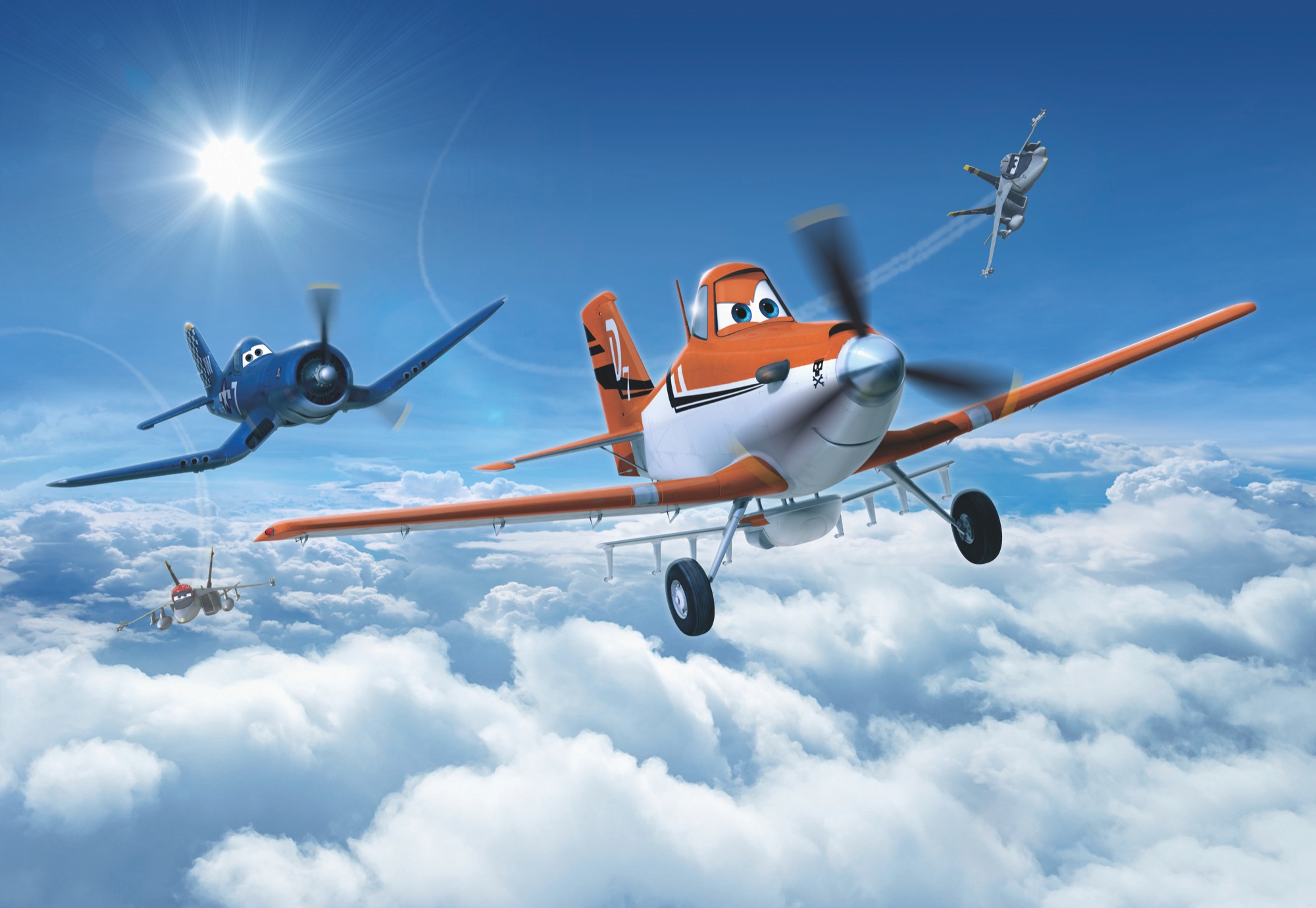 Disney Fototapete "Planes Above the Clouds"