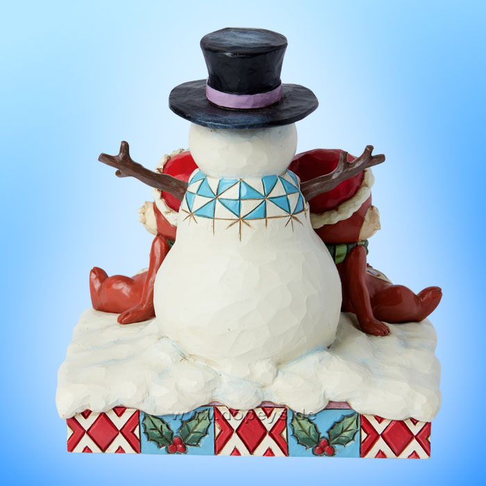 Disney Traditions Figur - Chip & Chap mit Schneemann (Snow Much Fun) von Jim Shore 6015006