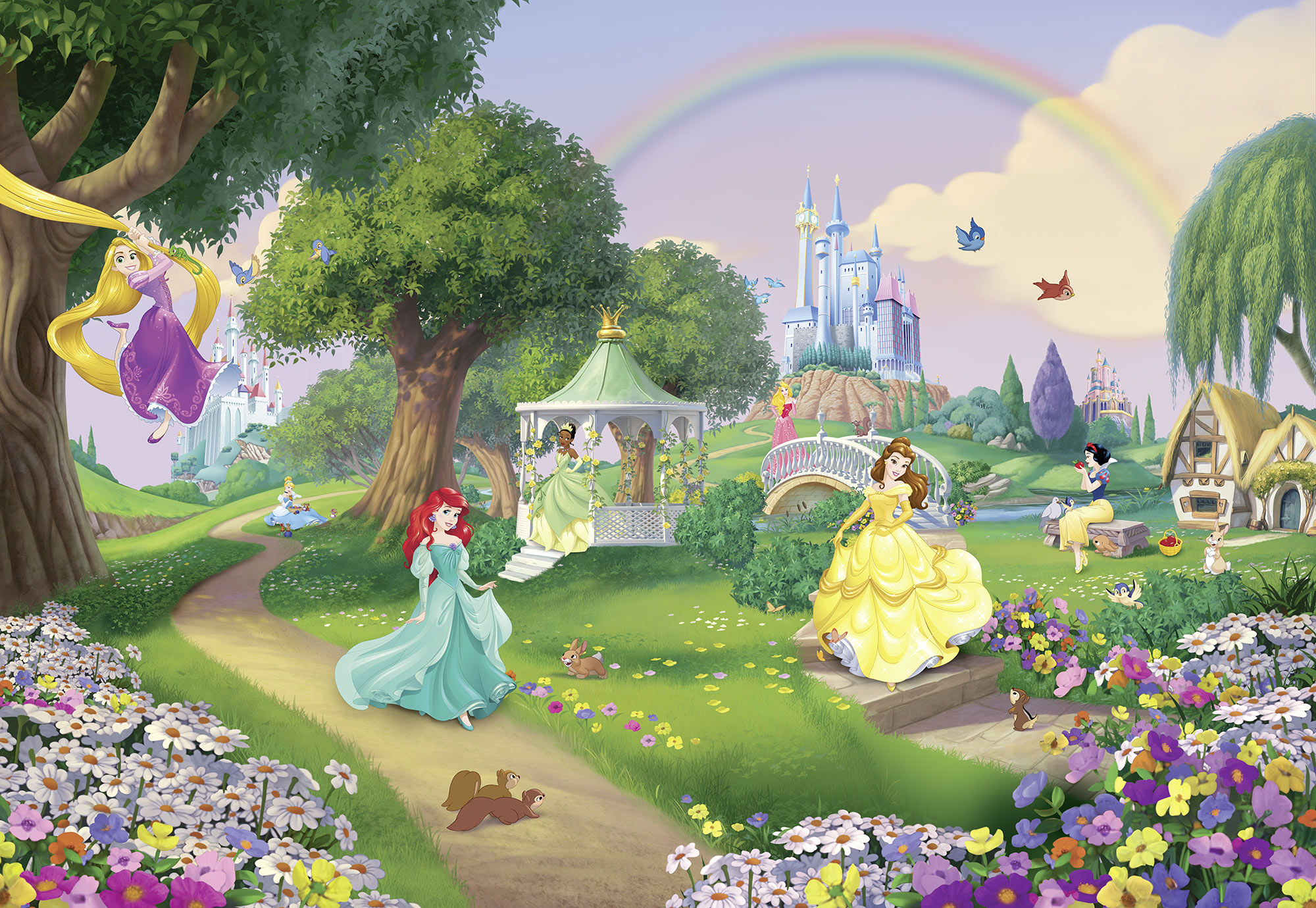 Disney Fototapete "Disney Princess Rainbow"