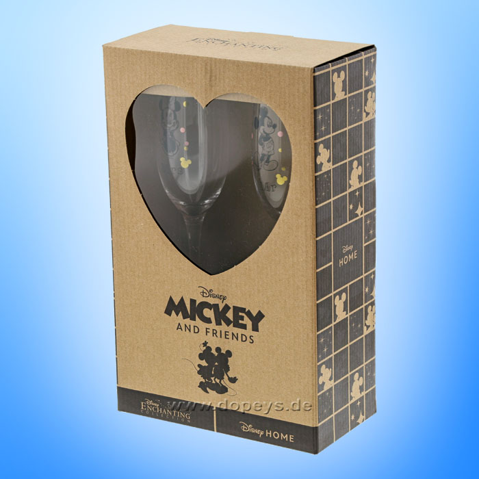 Enchanting Disney Collection - Mickey & Minnie Maus Hochzeits-Sektgläser Set A30569