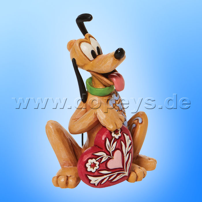 Disney Traditions - Mini Pluto mit Herz Figur von Jim Shore 6010108