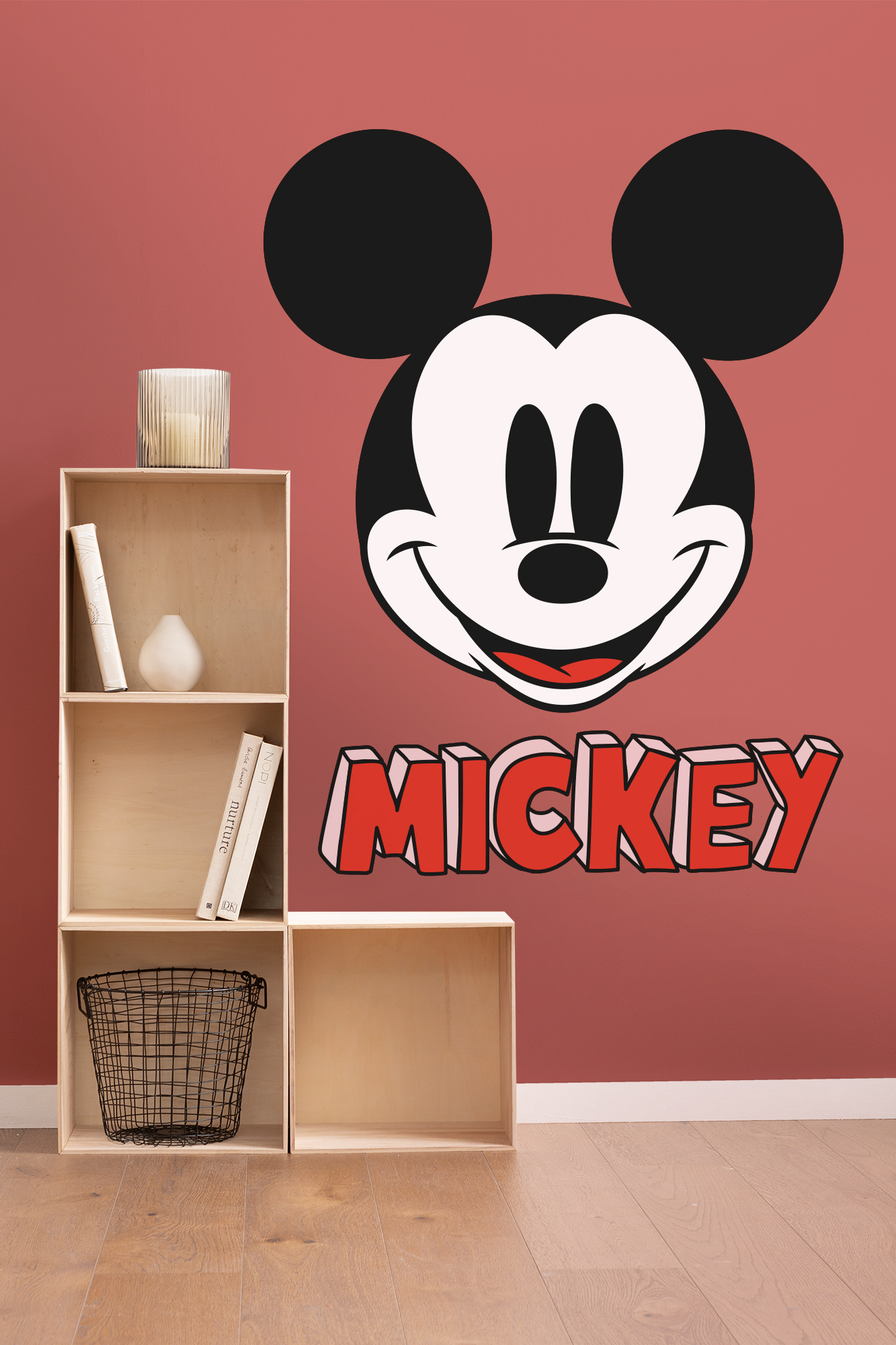 Disney Vlies Fototapete selbstklebend Mickey Maus "Mickey Smile XXL" 127cm x 200cm