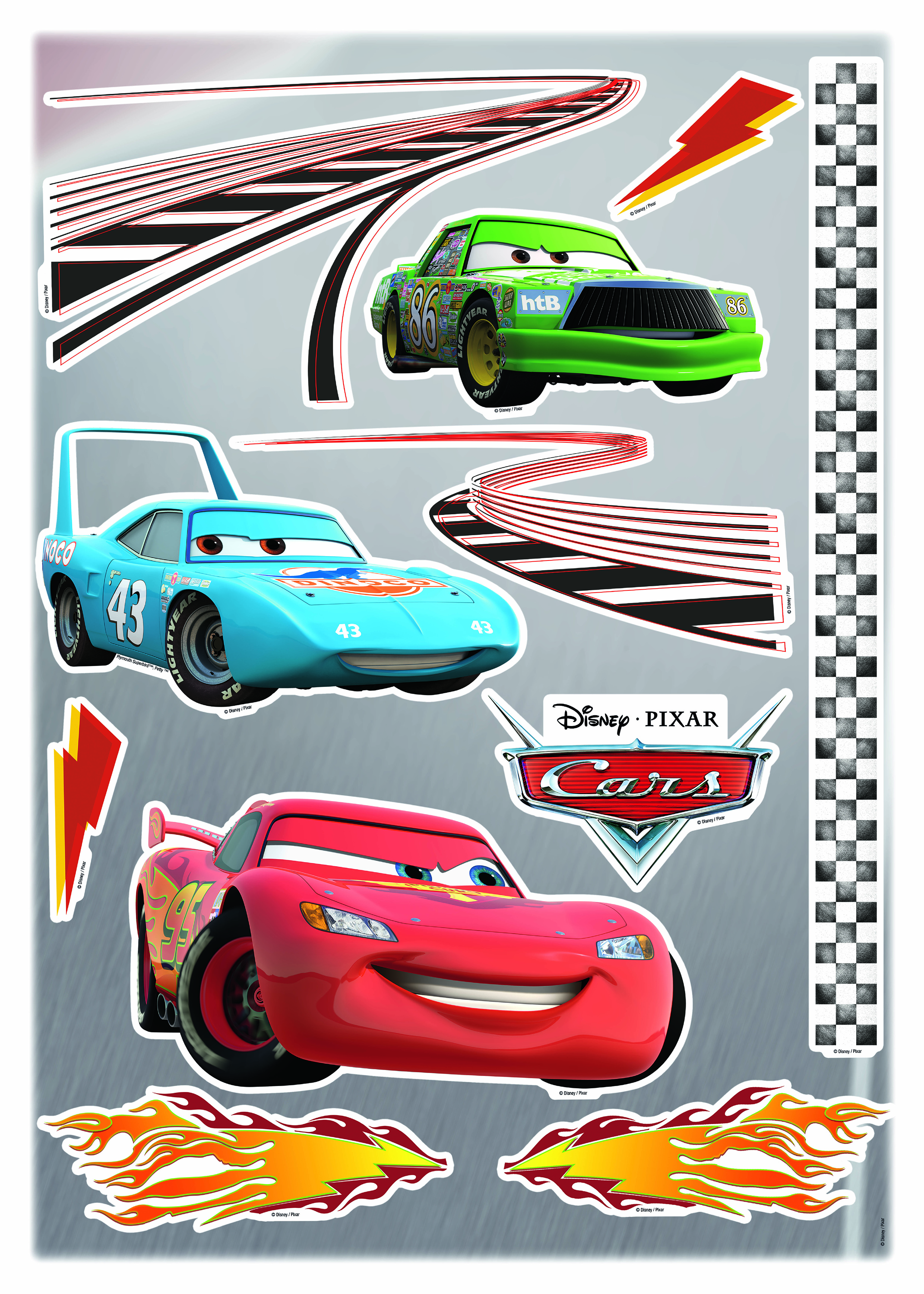 Disney Wandsticker / Wandaufkleber "Cars"
