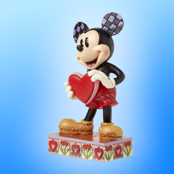 Disney Traditions Figur - Mickey mit personalisierbarem Herz (A Love Note) von Jim Shore 6016329