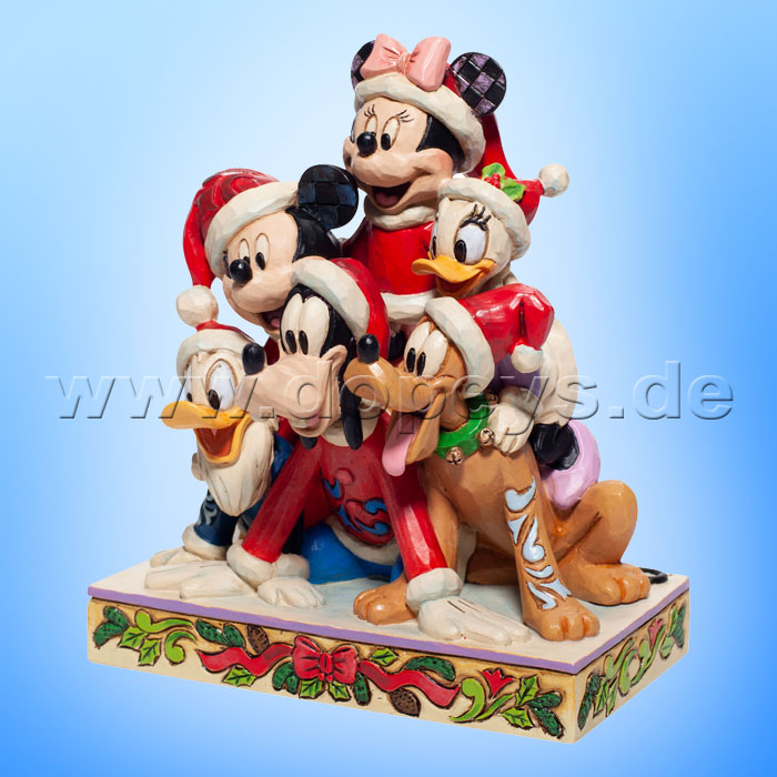 Disney Traditions - Piled High with Holiday Cheer (Mickey & Freunde als Weihnachtspyramide) von Jim Shore 6007063