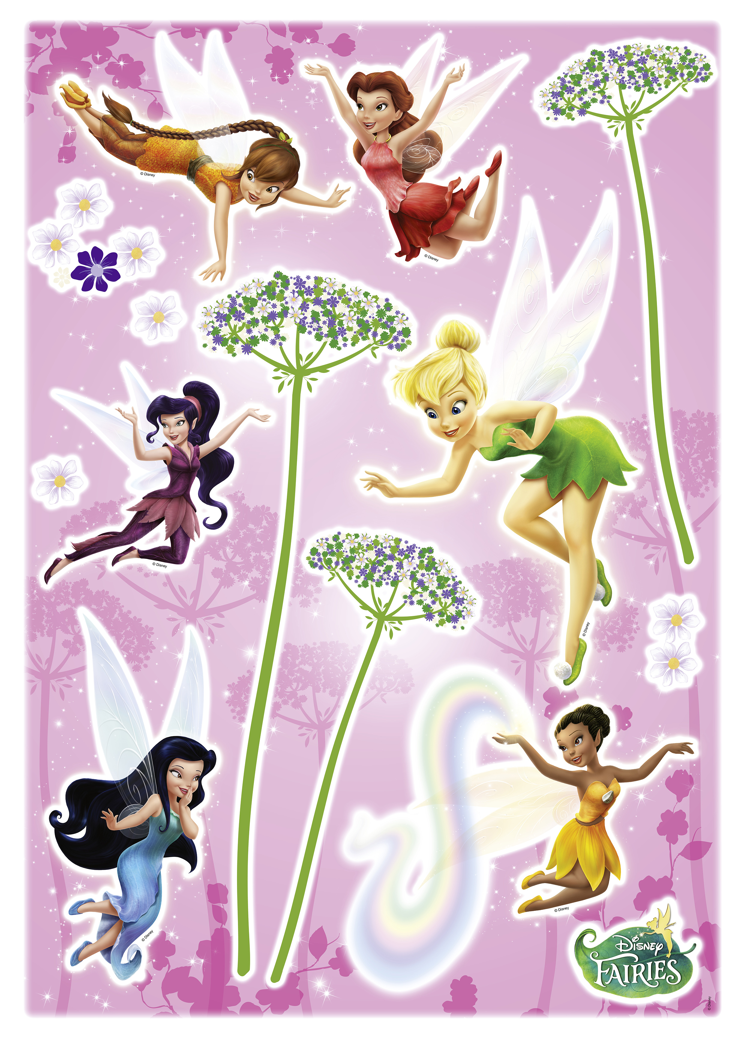 Disney Wandsticker / Wandaufkleber Tinker Bell "Fairies"