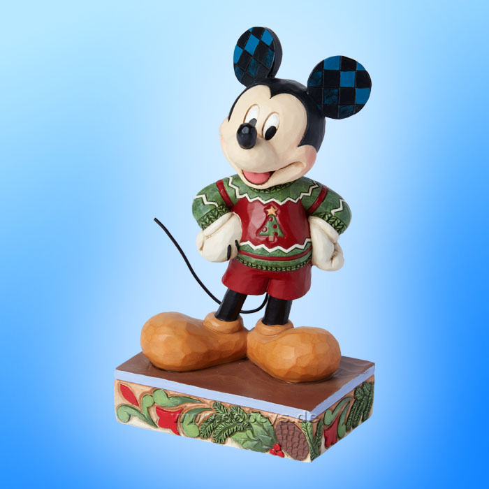 Disney Traditions Figur - Mickey Maus im Weihnachtspullover (All Decked Out) von Jim Shore 6015002