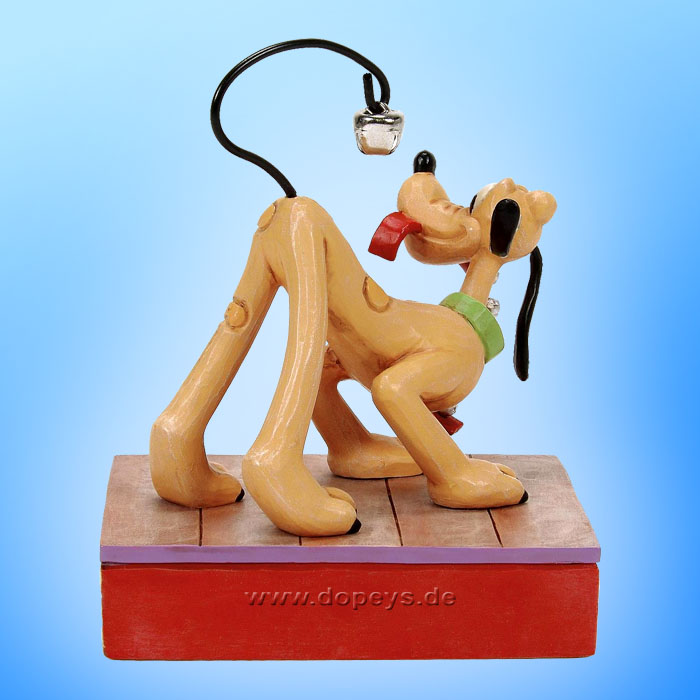 Disney Traditions Figur - Pluto mit Weihnachts-Glöckchen (Jolly Jingle Tail) von Jim Shore 6016885