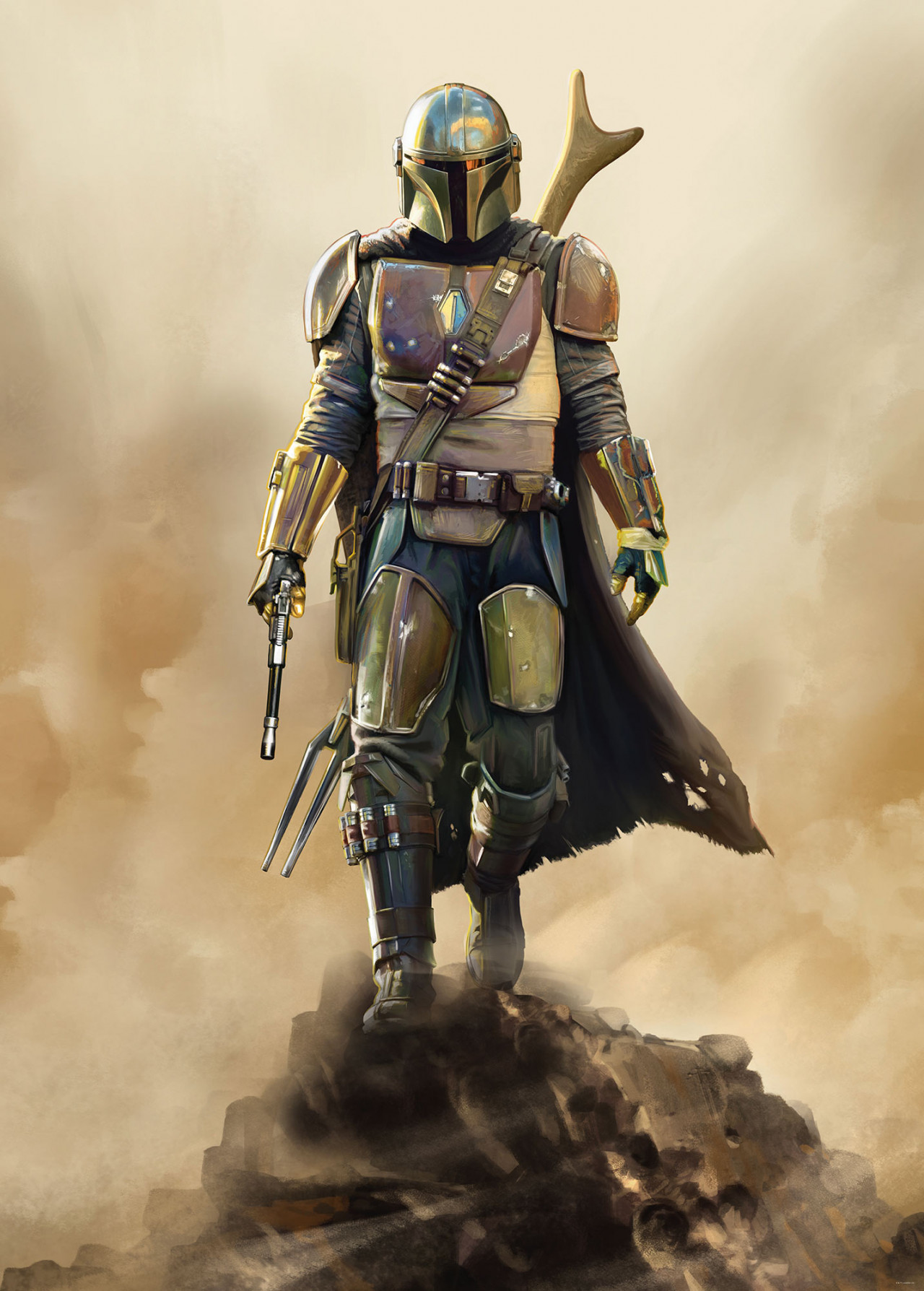 Star Wars Vlies Fototapete "Star Wars The Mandalorian The Hunter" 2,00m x 2,80m