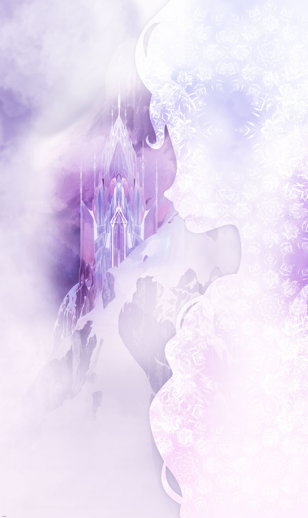 Disney Vlies Fototapete Die Eiskönigin "Frozen Winter Mist" 1,20m x 2,00m