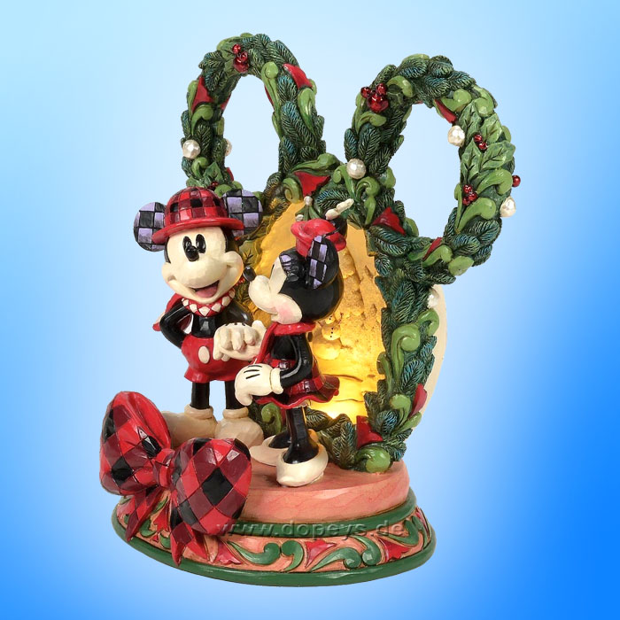 Disney Traditions - Mickey & Minnie LED Diorama (Magical Winter Moments) figurine by Jim Shore 6016880