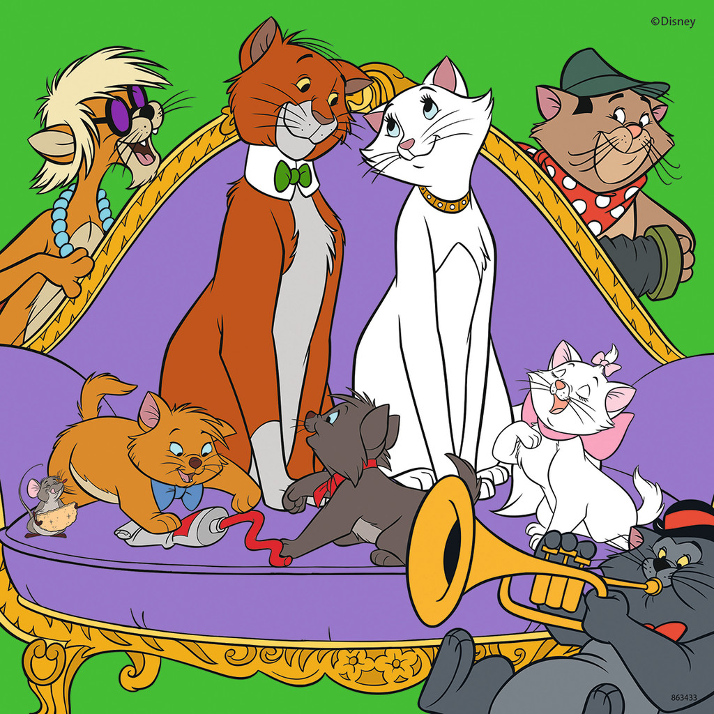 Disney Puzzles Bambi, Aristocats & 101 Dalmatiner "Disney Freunde" von Ravensburger 08043