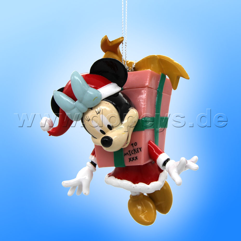 Kurt S. Adler - Disney "Minnie's Present" Minnie Mouse as a Christmas Present Hanging Ornament DN37054