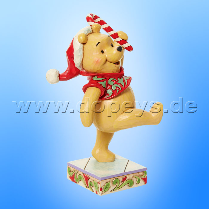 Disney Traditions Figur - Weihnachts-Winnie Puuh mit Zuckerstange (Christmas Sweetie) von Jim Shore 6013062