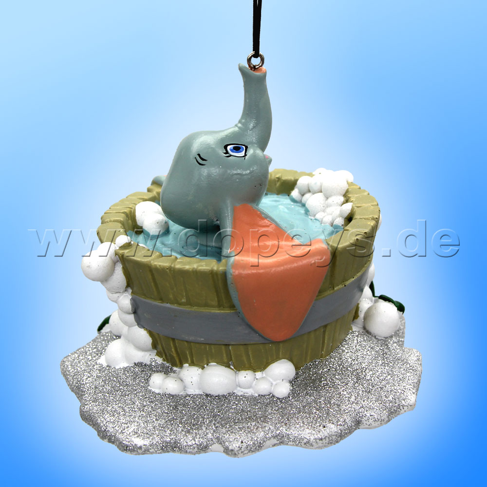 Kurt S. Adler - Disney "Merry Bubble Bath" Dumbo im Wasserbottich - Weihnachtsbaumanhänger / Ornament DN33043
