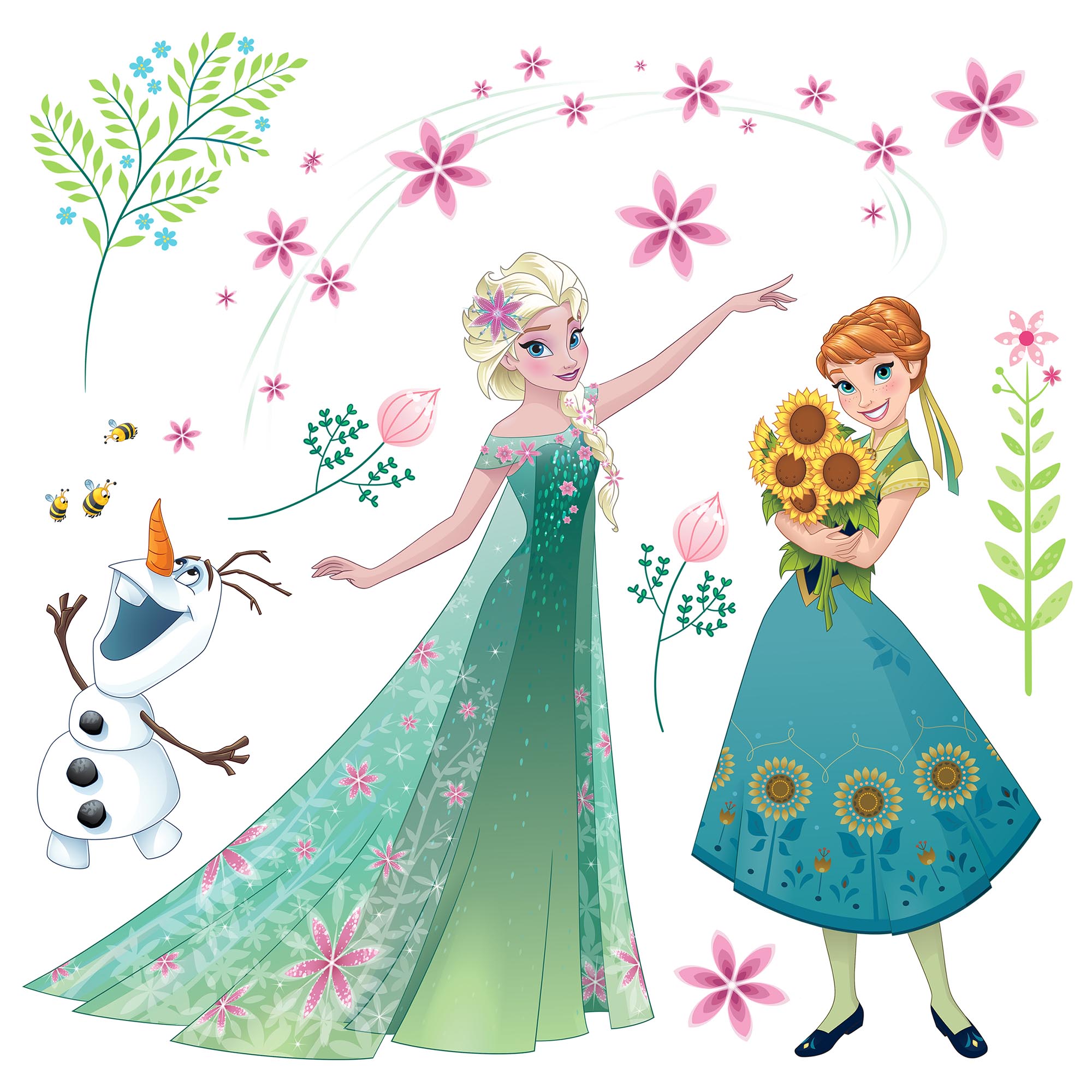 Disney Fensteraufkleber / Window-Sticker Die Eiskönigin "Frozen Flower"